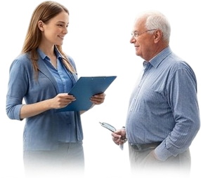 doctor with man patient